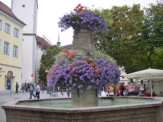 Foto vom Brunnen bei der Seebruckstraße in Ravensburg