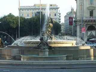 Foto vom Najadenbrunnen in Rom