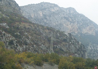 Foto der S&uuml;dtiroler Berge auf der R&uuml;ckfahrt