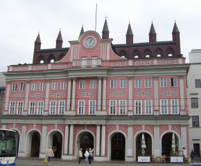 Foto vom Rathaus in Rostock