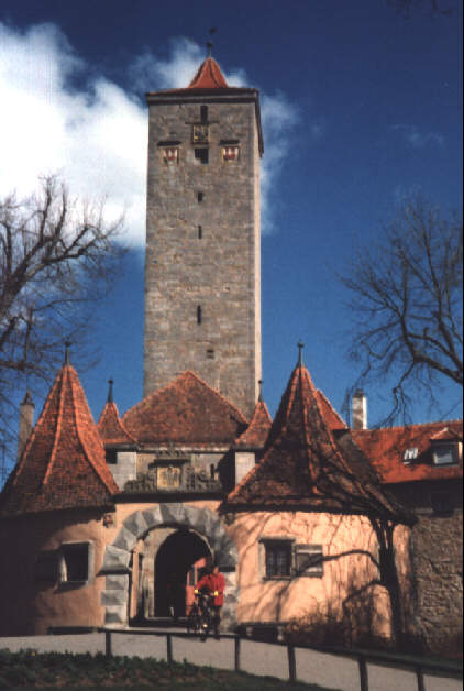 Foto vom Burgtor in Rothenburg ob der Tauber