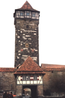 Foto vom Rödertor in Rothenburg ob der Tauber