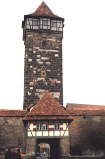 Foto vom R&ouml;dertor in Rothenburg ob der Tauber