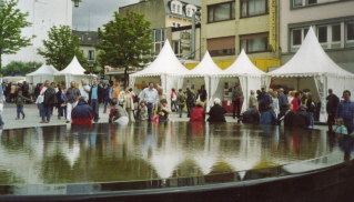 Foto vom Brunnen in der Bahnhofstraße in Saarbrücken