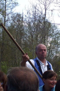 Foto von unserem F�hrmann bei der Kahnfahrt im Spreewald