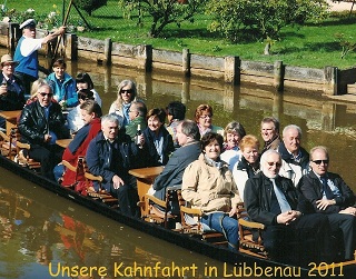 Foto von unserem Spreekahn bei der Kahnfahrt im Spreewald
