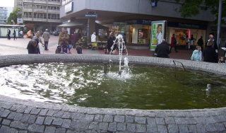 Foto vom Pflasterbrunnen in Stuttgart