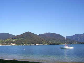 Foto vom Tegernsee von Bad Wiessee aus gesehen