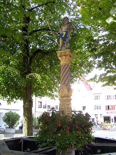 Foto vom Neptunbrunnen in Ulm