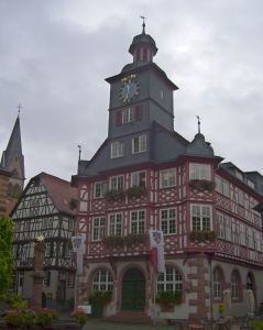 Foto vom Rathaus in Heppenheim