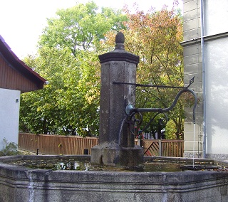 Foto vom Bezirksamtsbrunnen in Wunsiedel