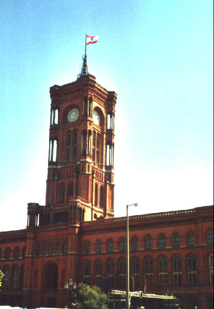 Foto vom Roten Rathaus in Berlin