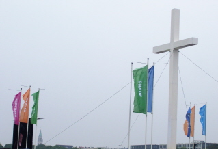 Foto vom Kreuz auf der Theresienwiese