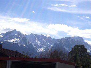 Foto der Berge bei Garmisch