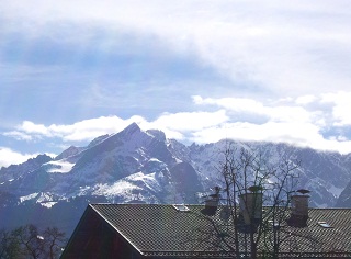 Foto der Berge bei Garmisch