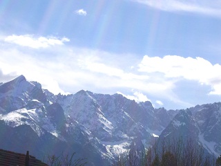 Foto der Berge bei Garmisch