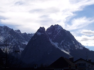 Foto vom Zugspitzmassiv bei Garmisch