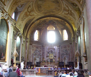 Foto vom Altarraum in Santa Maria degli Angeli
