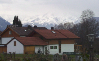 Foto verschneiter Gipfel bei Murnau