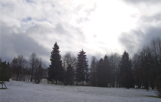 Foto vom Wintereinbruch in Saulgrub