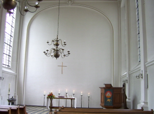 Foto vom Altarraum der Annakirche in Aachen