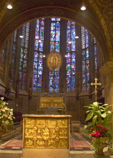 Foto vom Altar im Kaiserdom in Aachen