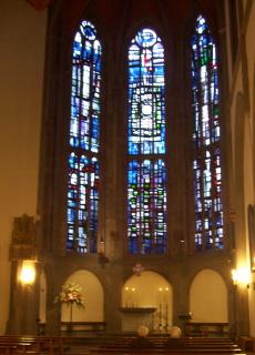 Foto vom Altarraum in St. Foillan in Aachen