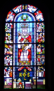 Foto vom Kaiser-Karl-Fenster in St. Jakob in Aachen