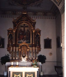 Foto vom Altar der Kirche Heilige Dreifaltigkeit in Rühlingstetten