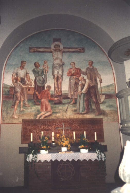 Foto vom Altar in St. Martin in Schopfloch
