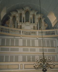 Foto der Orgel in der Bachkirche in Arnstadt