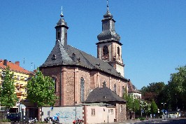 Foto der Sandkirche in Aschaffenburg