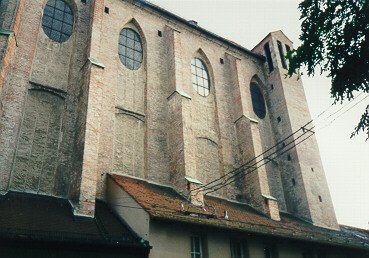 Foto der evang. Barfüßerkirche in Augsburg