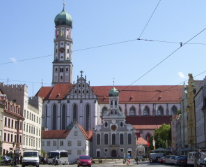 Foto der evang. Ulrichskirche in Augsburg