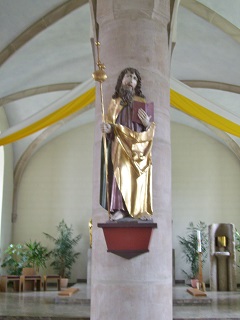 Foto der Jakobusfigur in St. Jakobus in Marktschorgast