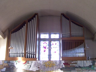 Foto der Orgel in Herz-Jesu in Bad Feilnbach
