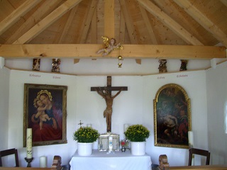 Foto vom Altar der 14-Nothelfer-Kapelle in Saulgrub