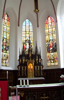 Foto vom Altar in St. Ägidien in in Bad Reichenhall