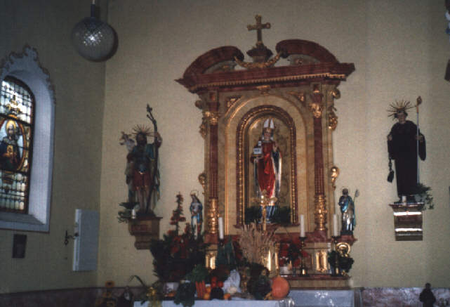 Foto vom Altar in St. Wolfgang