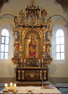 Foto vom Altar in der Frauenbergkapelle in Bad Waldsee