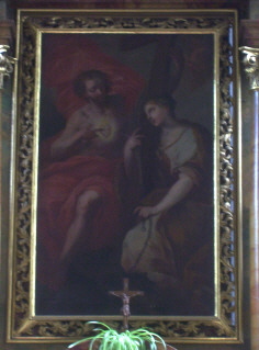 Foto vom Altarbild in St. Margareta in Mühlhausen