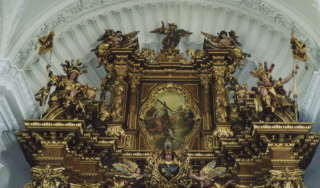 Foto vom Auszugsbild am Hochaltar in der Abteikirche in Obermarchtal