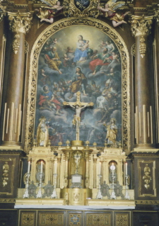 Foto vom Hochaltarbild in der Abteikirche in Obermarchtal