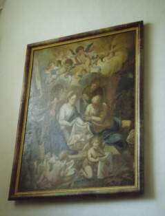 Foto eines Gemäldes von Knappich in der Abteikirche in Obermarchtal