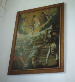 Foto eines Gemäldes von Knappich in der Abteikirche in Obermarchtal