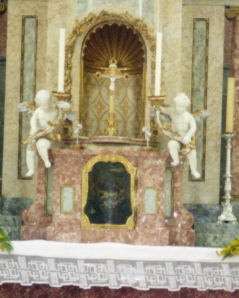 Foto vom Tabernakelbild in St. Johannes Evangelist in Ummendorf