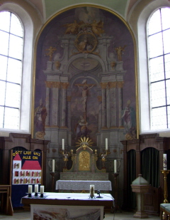Foto vom Altar in Maria Unbefleckte Empfängnis in Orsenhausen