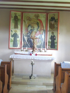 Foto vom Altar der Uta-Kapelle in Uttenweiler
