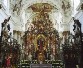 Foto vom Gnadenaltar im Liebfrauenmünster in Zwiefalten