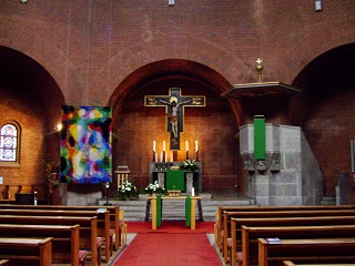 Foto vom Altarraum der Erlöserkirche in Bamberg